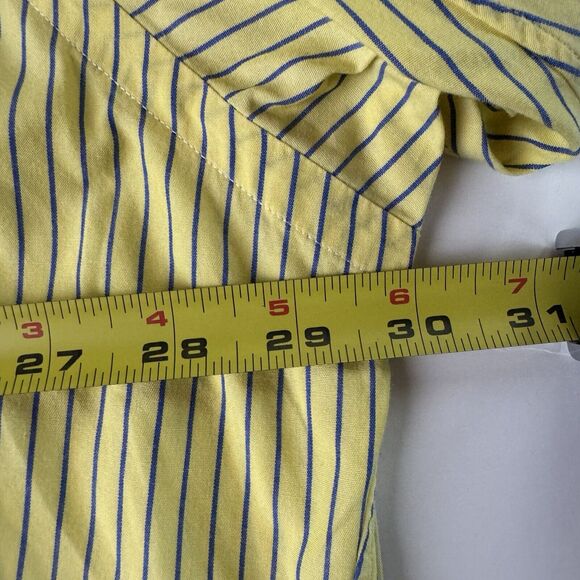 Ralph Lauren Golf Long Sleeve Button Up Yellow Striped Tilden Shirt XXL - Picture 5 of 13